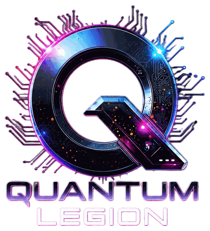 Logo Quantum Legion couleur, pour fond sombre